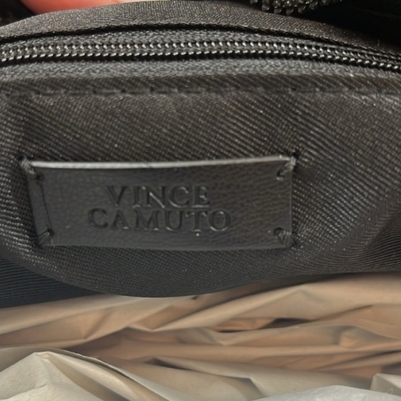 NWT Vince Camuto Leesa Tote Shoulder Bag Purse, black puffy nylon - Picture 5 of 5